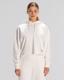 Authentic Jemima Kadın Beyaz Oversize Fit Hoodie