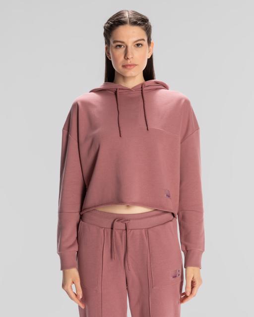 Mor Authentic Jemima Kadın Lila Oversize Fit Hoodie - KAPPA® Türkiye