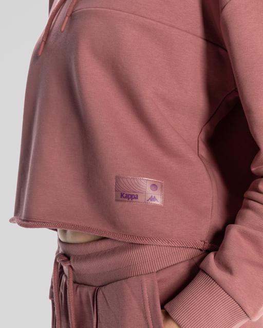 Mor Authentic Jemima Kadın Lila Oversize Fit Hoodie - KAPPA® Türkiye