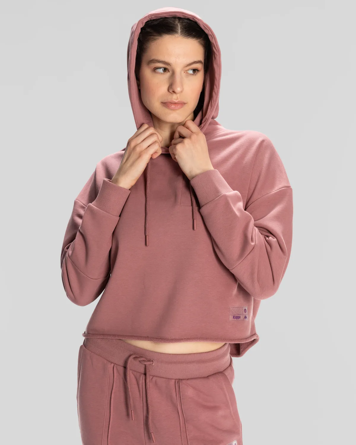 Mor Authentic Jemima Kadın Lila Oversize Fit Hoodie