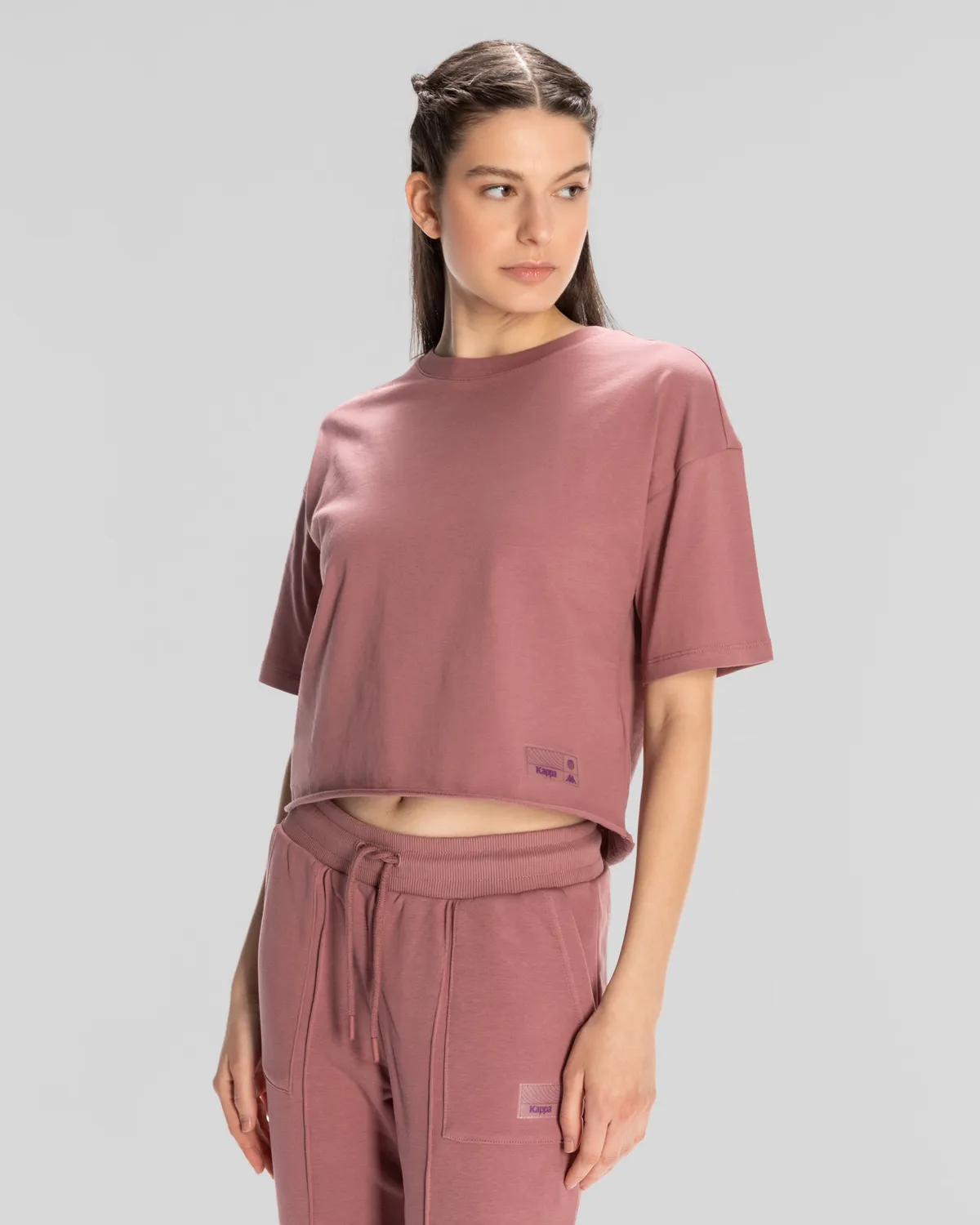 Pembe Authentic Lily Kadın Gül Kurusu Regular Fit Tişört