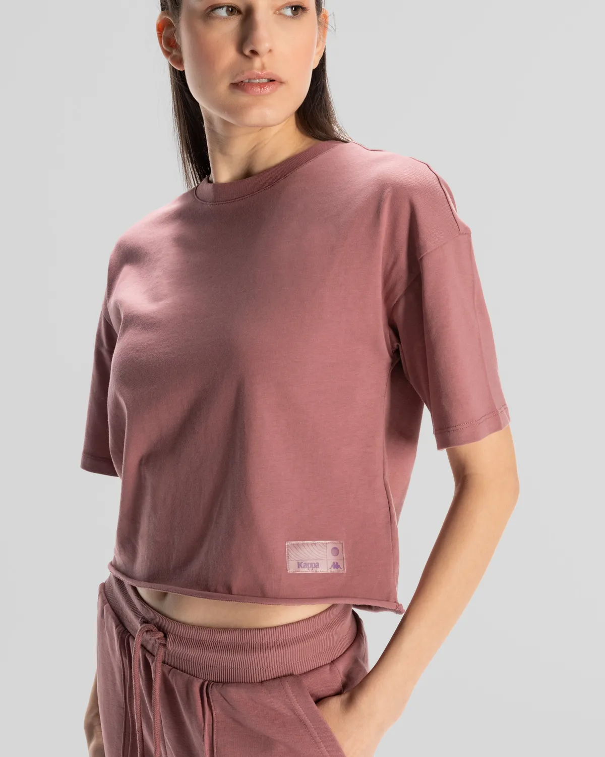 Pembe Authentic Lily Kadın Gül Kurusu Regular Fit Tişört