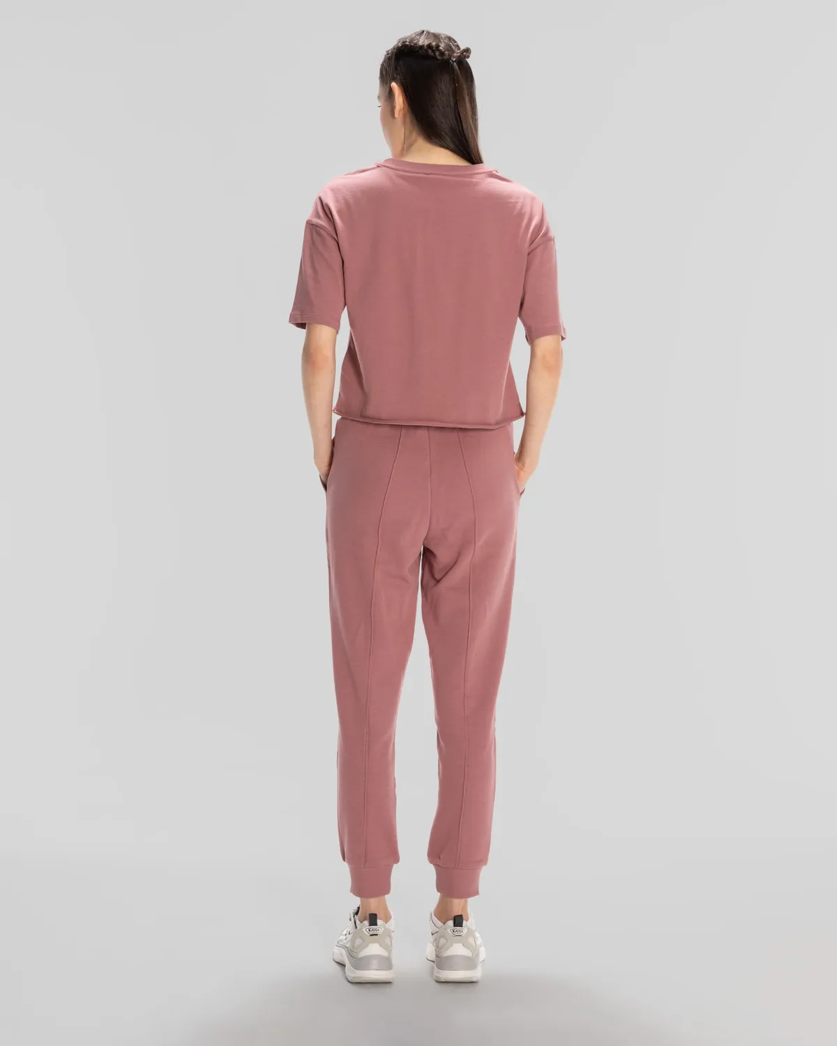 Pembe Authentic Lily Kadın Gül Kurusu Regular Fit Tişört