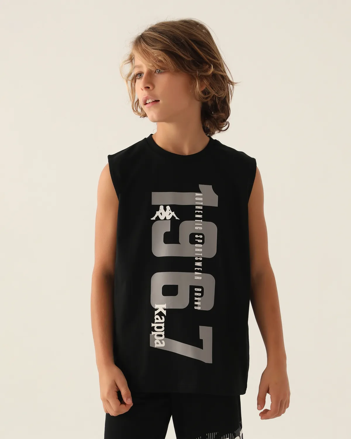 Siyah Authentic Colt Erkek Çocuk Antrasit Regular Fit Atlet