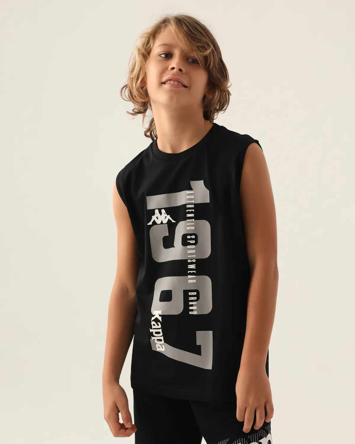 Siyah Authentic Colt Erkek Çocuk Antrasit Regular Fit Atlet