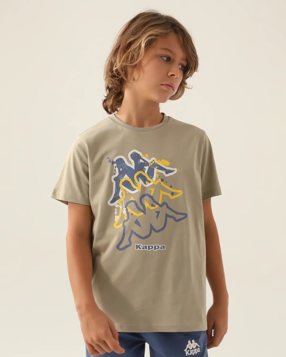 Bej Logo Coleman Erkek Çocuk Bej Regular Tişört