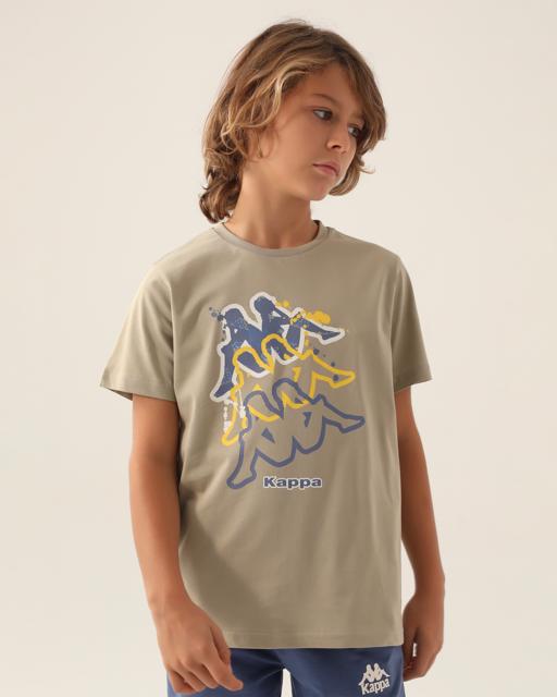 Bej Logo Coleman Erkek Çocuk Bej Regular Tişört - KAPPA® Türkiye
