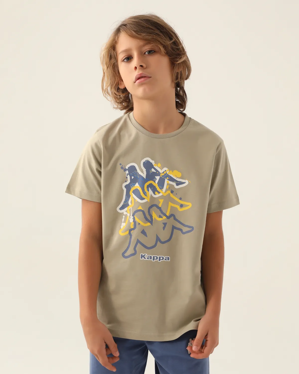 Bej Logo Coleman Erkek Çocuk Bej Regular Tişört