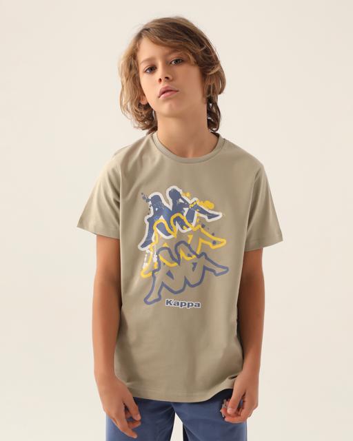 Bej Logo Coleman Erkek Çocuk Bej Regular Tişört - KAPPA® Türkiye