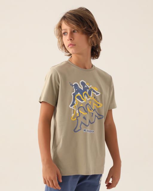 Bej Logo Coleman Erkek Çocuk Bej Regular Tişört - KAPPA® Türkiye