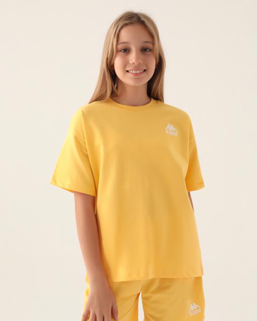 Sarı Authentic Chelsey Kız Çocuk Sarı Regular Fit Tişört - KAPPA® Türkiye
