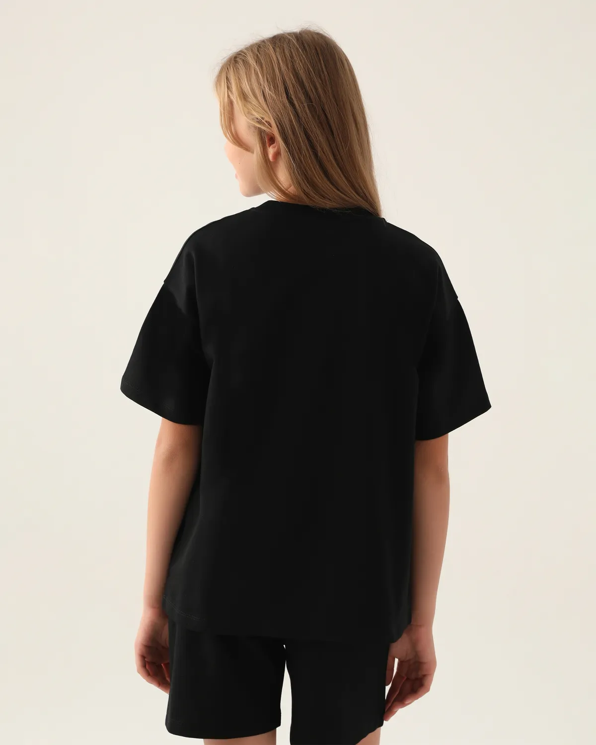 Siyah Authentic Chelsey Kız Çocuk Antrasit Regular Fit Tişört