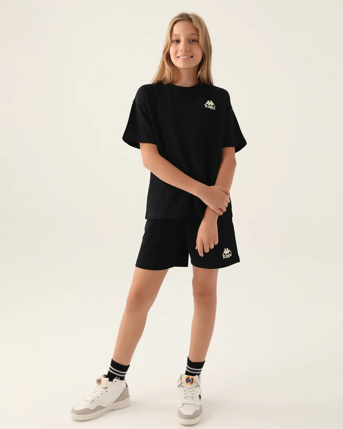 Siyah Authentic Chelsey Kız Çocuk Antrasit Regular Fit Tişört