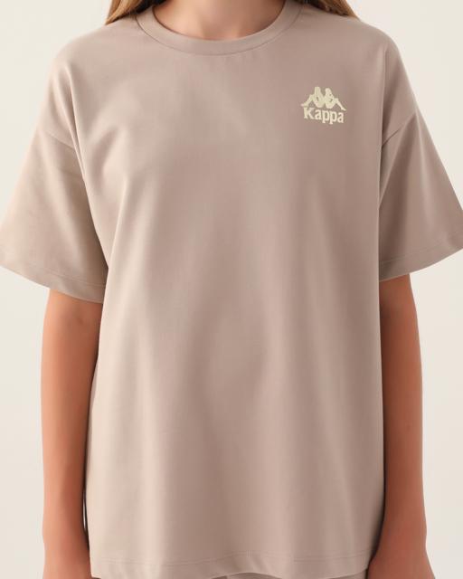 Bej Authentic Chelsey Kız Çocuk Bej Regular Fit Tişört - KAPPA® Türkiye