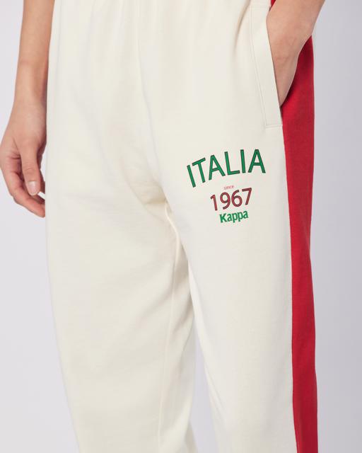 Kırmızı Balde Pant Kadın Ekru-Kırmızı Regular Fit Eşofman Altı - KAPPA® Türkiye