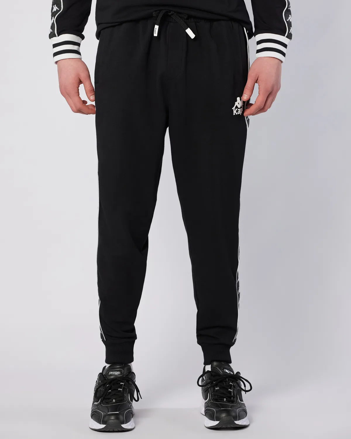 Siyah Banda Stars Pant Erkek Siyah Regular Fit Eşofman Altı