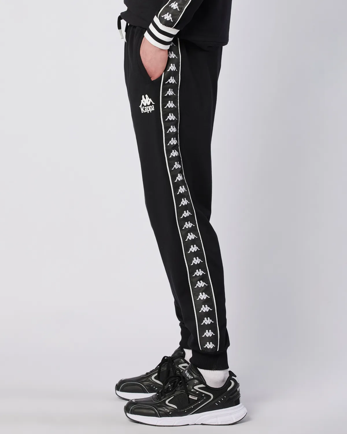 Siyah Banda Stars Pant Erkek Siyah Regular Fit Eşofman Altı