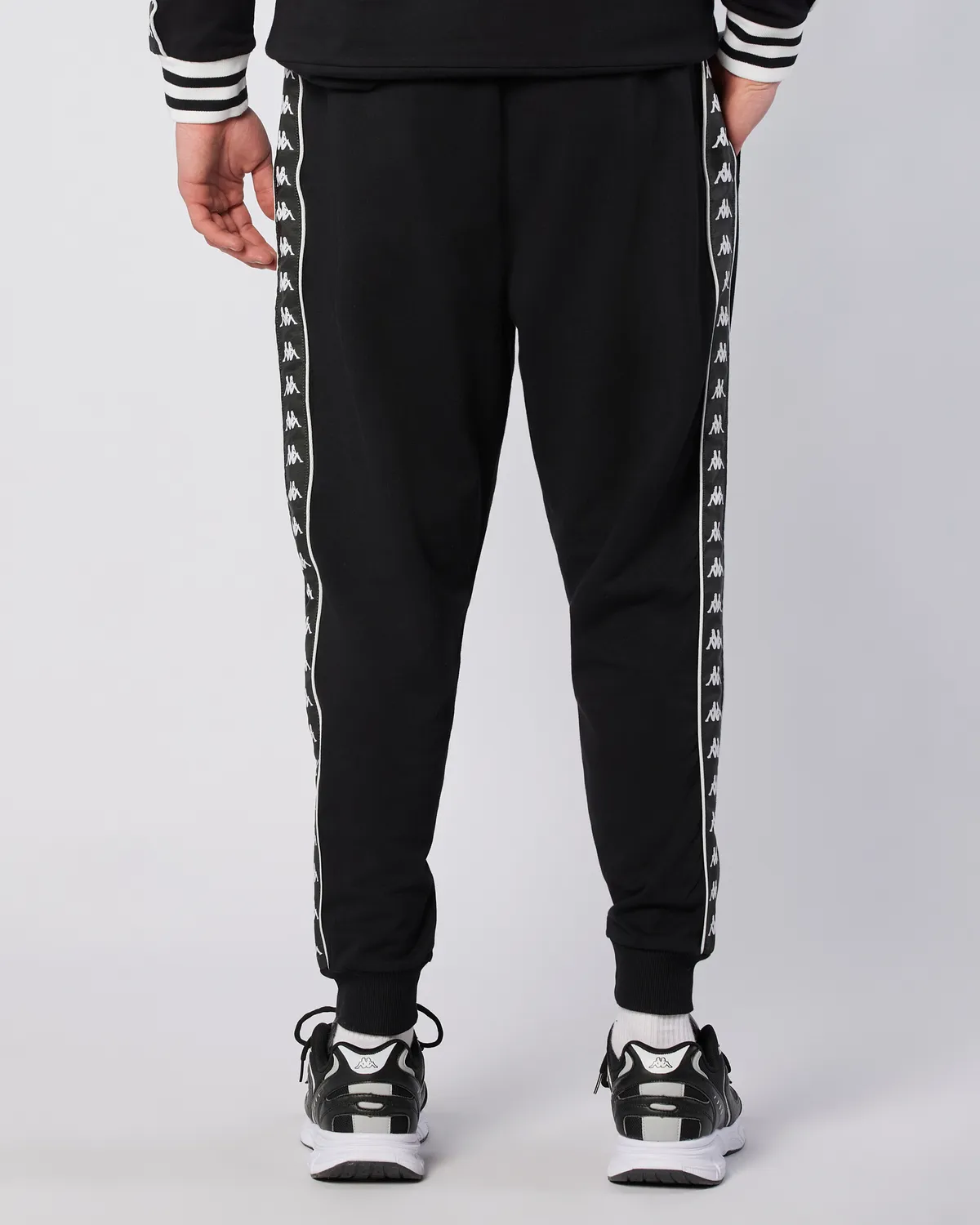 Siyah Banda Stars Pant Erkek Siyah Regular Fit Eşofman Altı