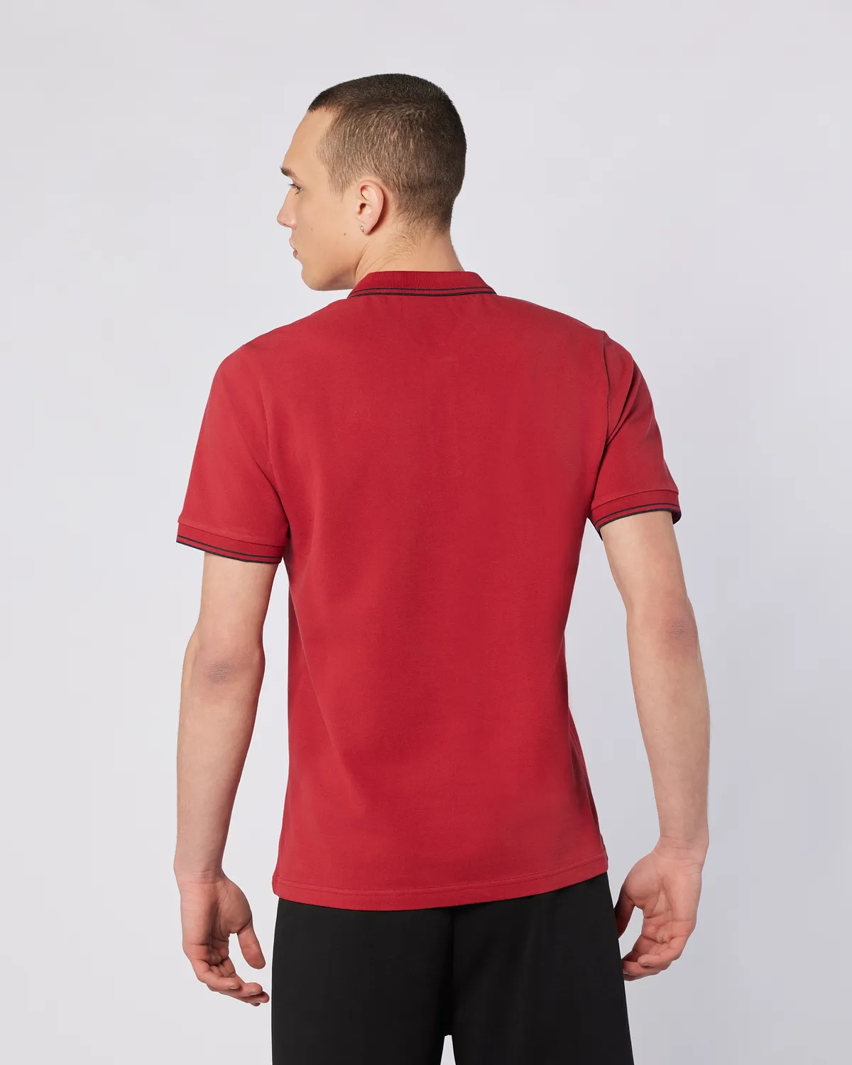 Siyah Korpo Ezio 2 Tur Erkek Bordo Regular Fit Polo Yaka Tişört