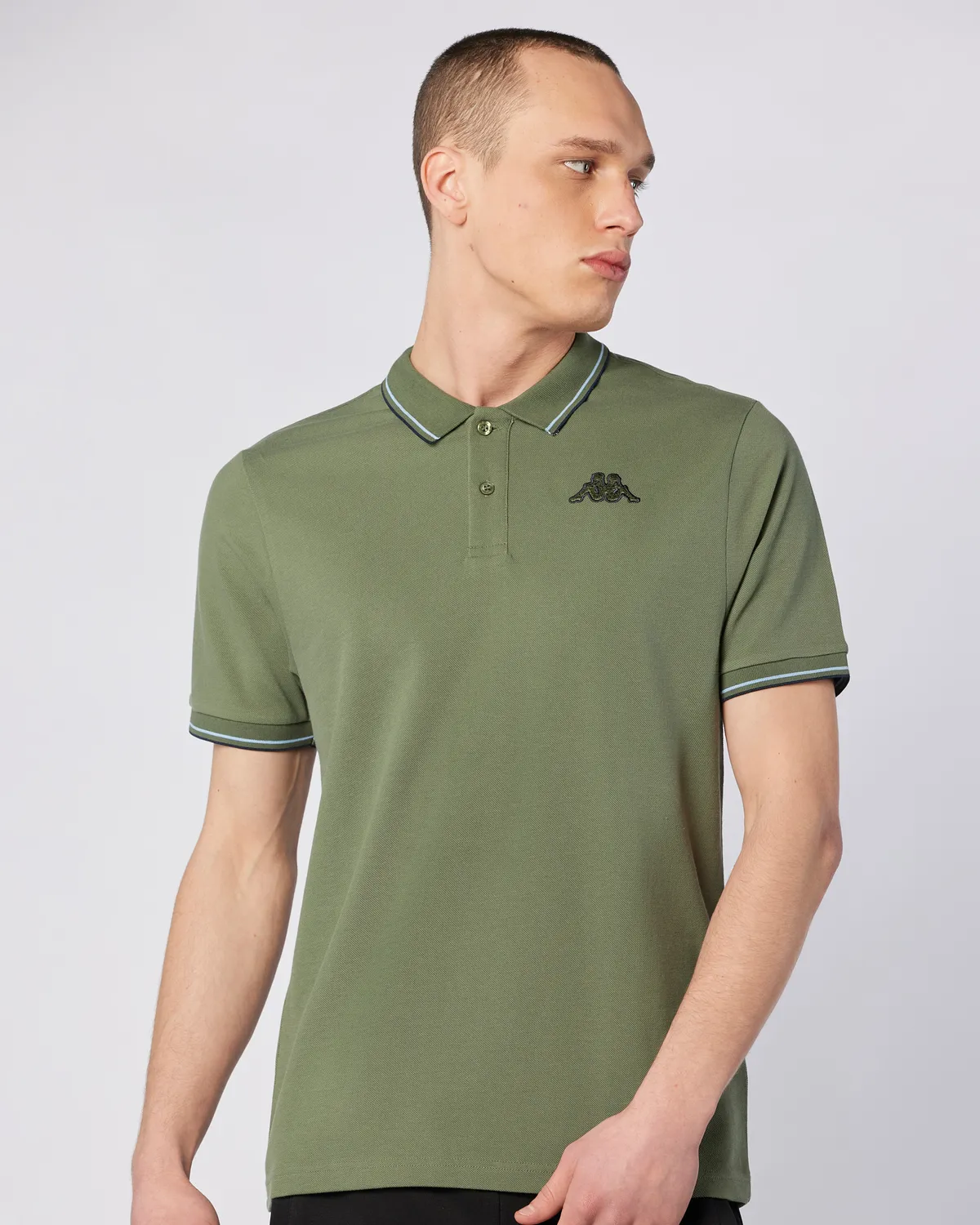 Yeşil Korpo Ezio 2 Tur Erkek Haki Regular Fit Polo Yaka Tişört