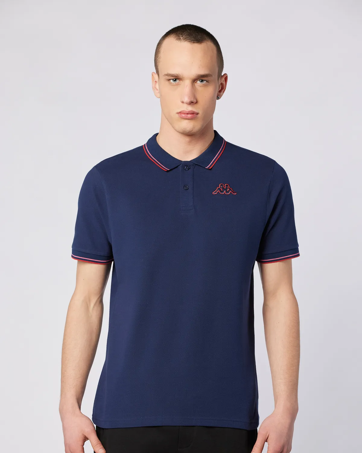 Mavi Korpo Ezio 2 Tur Erkek Lacivert-Kırmızı Regular Fit Polo Yaka Tişört