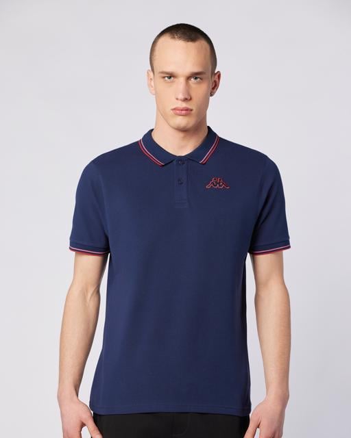 Mavi Korpo Ezio 2 Tur Erkek Lacivert-Kırmızı Regular Fit Polo Yaka Tişört - KAPPA® Türkiye