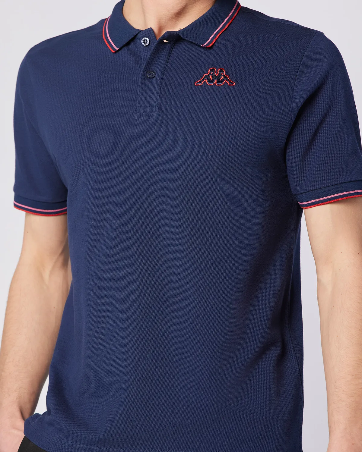 Mavi Korpo Ezio 2 Tur Erkek Lacivert-Kırmızı Regular Fit Polo Yaka Tişört