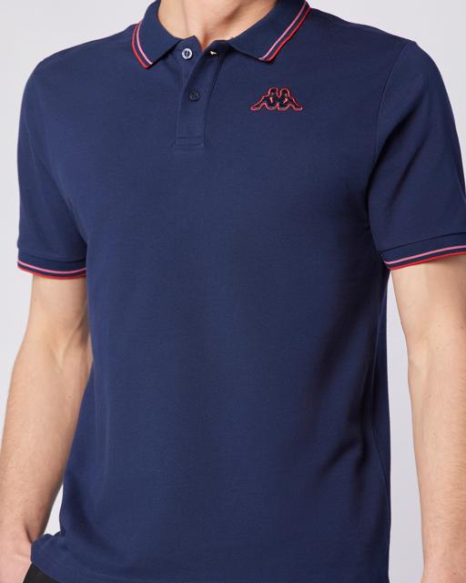 Mavi Korpo Ezio 2 Tur Erkek Lacivert-Kırmızı Regular Fit Polo Yaka Tişört - KAPPA® Türkiye