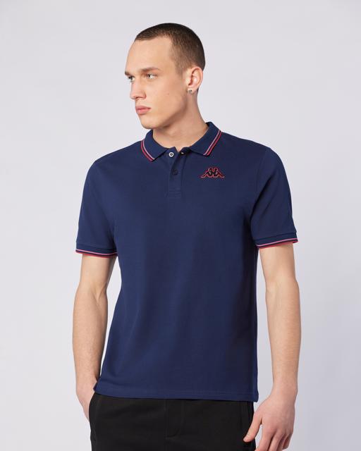 Mavi Korpo Ezio 2 Tur Erkek Lacivert-Kırmızı Regular Fit Polo Yaka Tişört - KAPPA® Türkiye