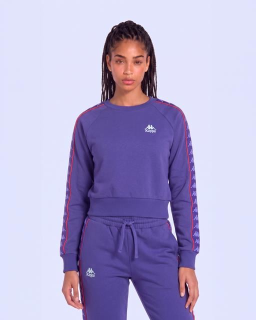 Mor 222 Banda Marbella Tur Kadın Mor Viyole Regular Sweatshirt - KAPPA® Türkiye