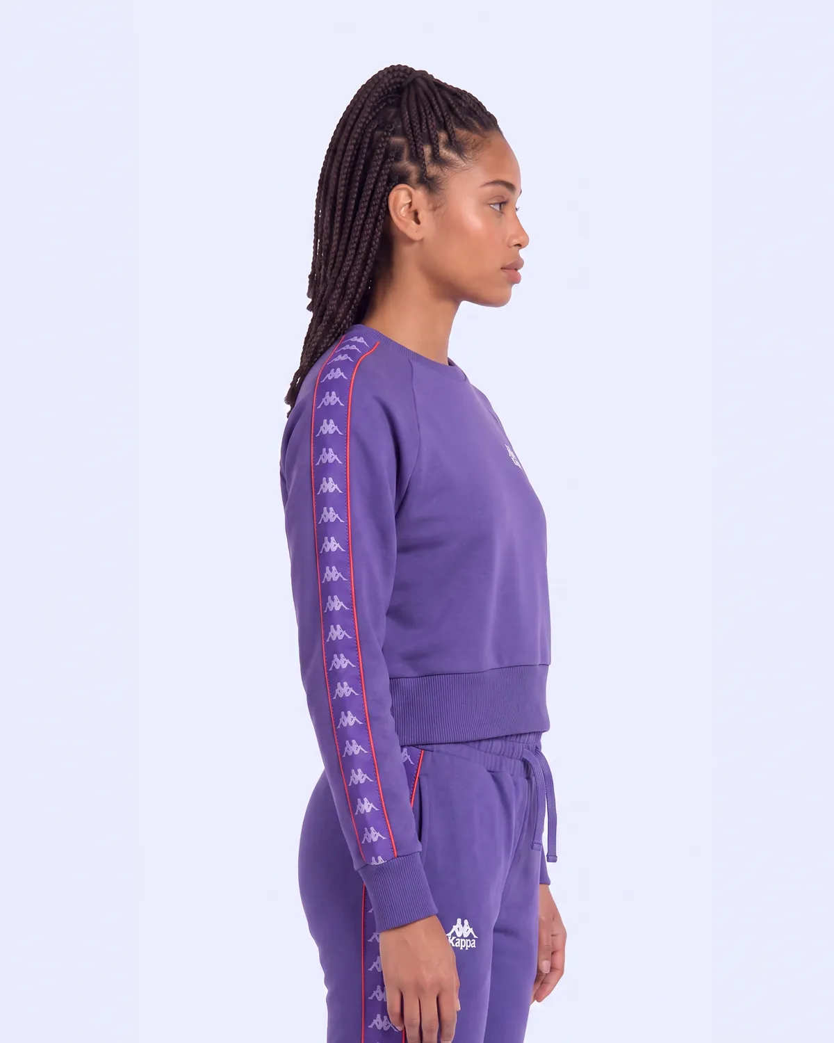 Mor 222 Banda Marbella Tur Kadın Mor Viyole Regular Sweatshirt