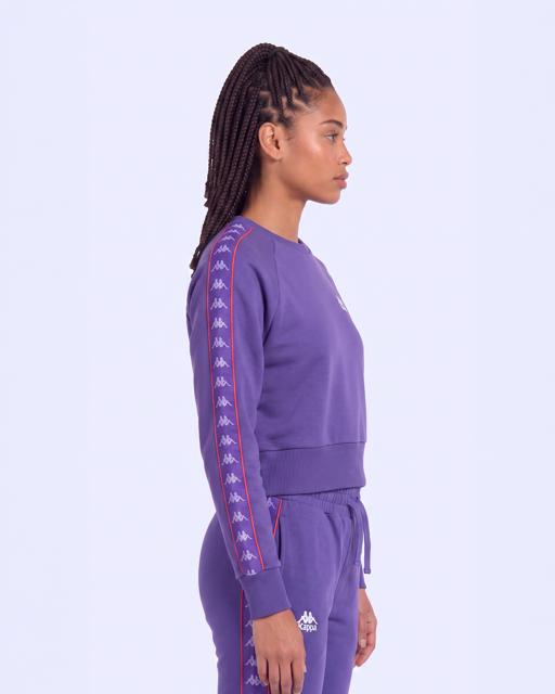 Mor 222 Banda Marbella Tur Kadın Mor Viyole Regular Sweatshirt - KAPPA® Türkiye