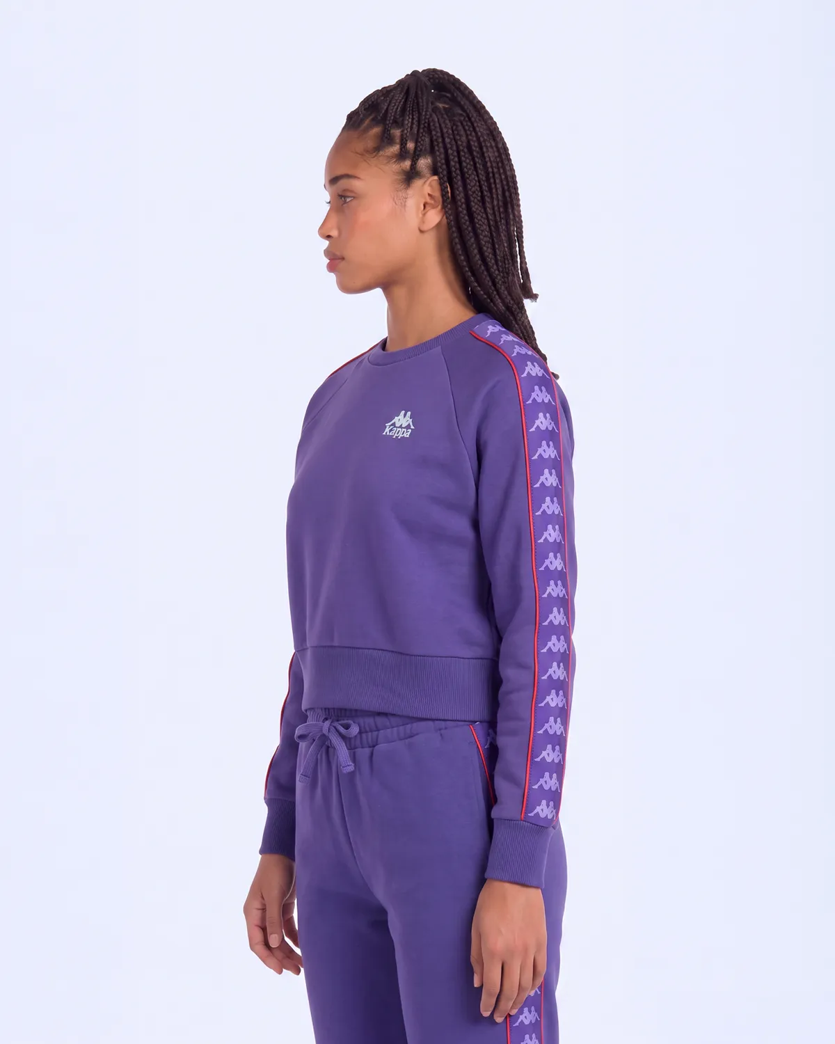 Mor 222 Banda Marbella Tur Kadın Mor Viyole Regular Sweatshirt