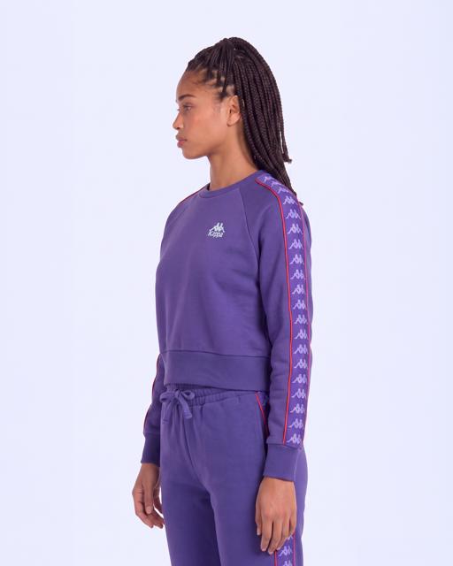Mor 222 Banda Marbella Tur Kadın Mor Viyole Regular Sweatshirt - KAPPA® Türkiye