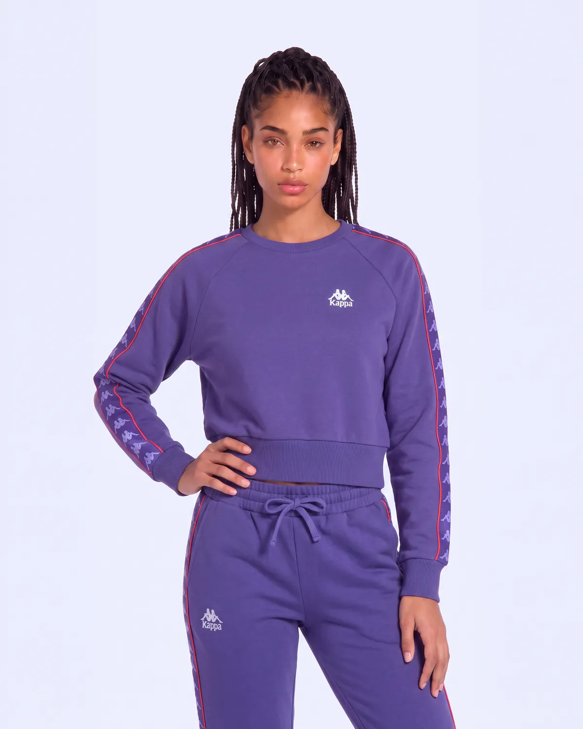 Mor 222 Banda Marbella Tur Kadın Mor Viyole Regular Sweatshirt
