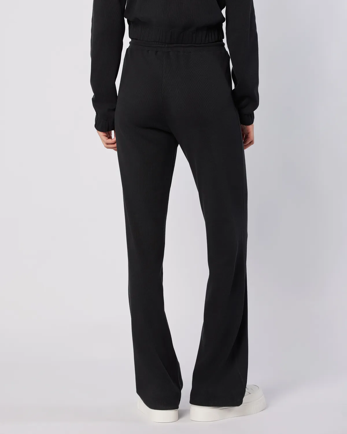 Siyah Leda Pant Kadın Siyah Comfort Fit Eşofman Altı