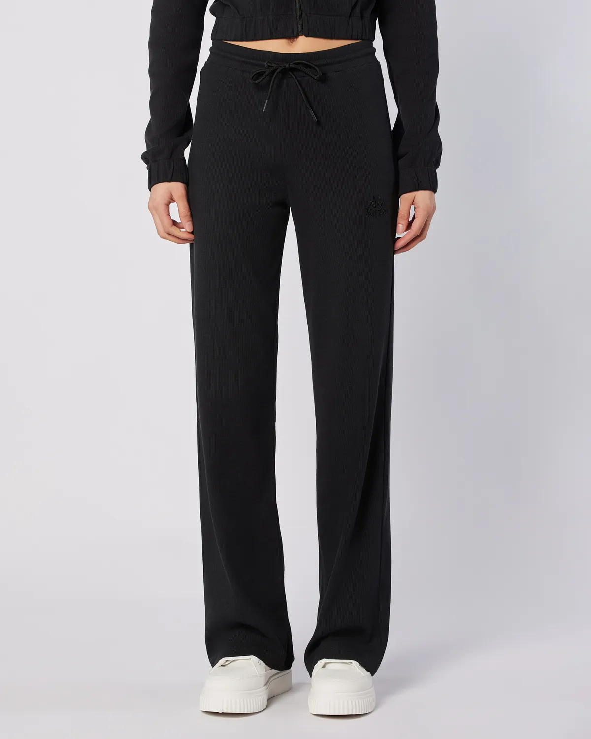 Siyah Leda Pant Kadın Siyah Comfort Fit Eşofman Altı