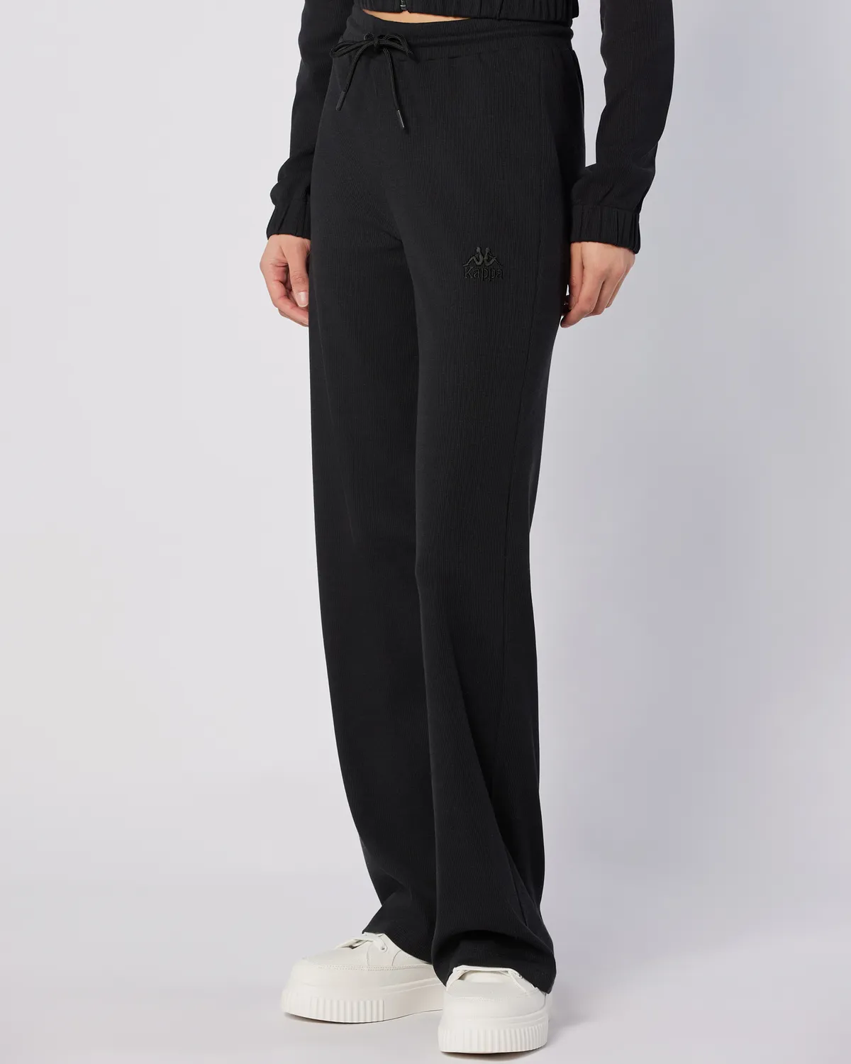 Siyah Leda Pant Kadın Siyah Comfort Fit Eşofman Altı