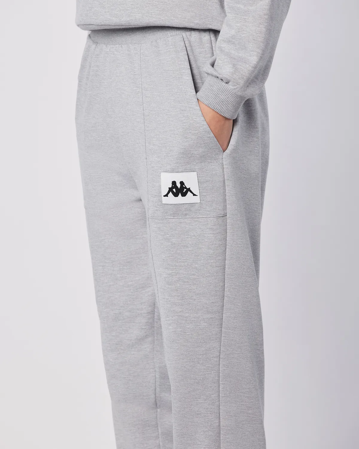 Gri Nady Pant Kadın Gri-Melanj Regular Fit Eşofman Altı