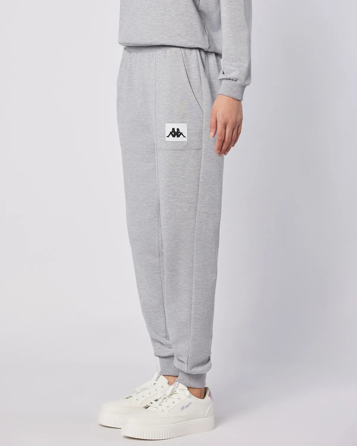 Gri Nady Pant Kadın Gri-Melanj Regular Fit Eşofman Altı