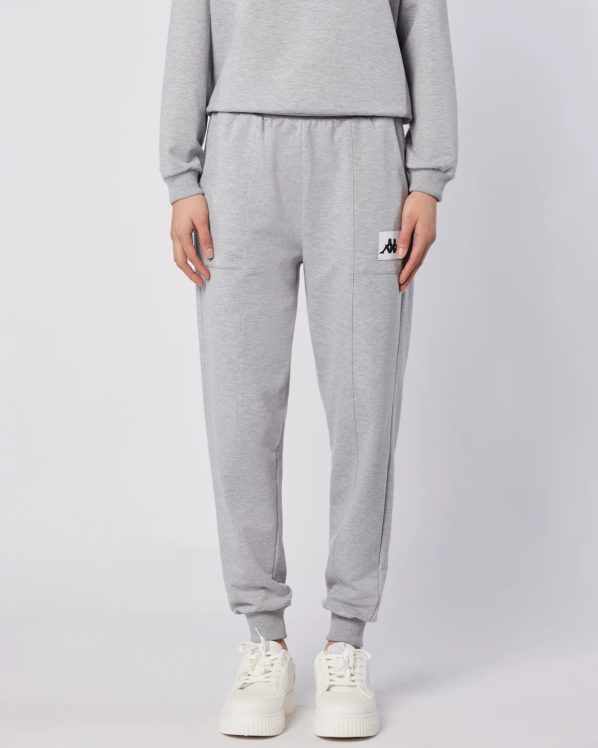 Gri Nady Pant Kadın Gri-Melanj Regular Fit Eşofman Altı