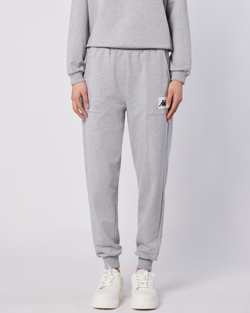 Gri Nady Pant Kadın Gri-Melanj Regular Fit Eşofman Altı - KAPPA® Türkiye