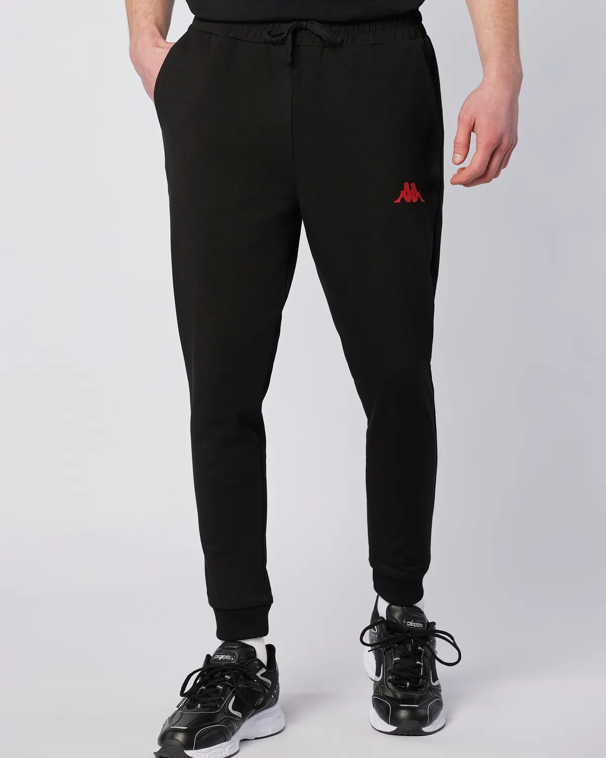 Siyah Ostel Pant Erkek Siyah Regular Fit Eşofman Altı