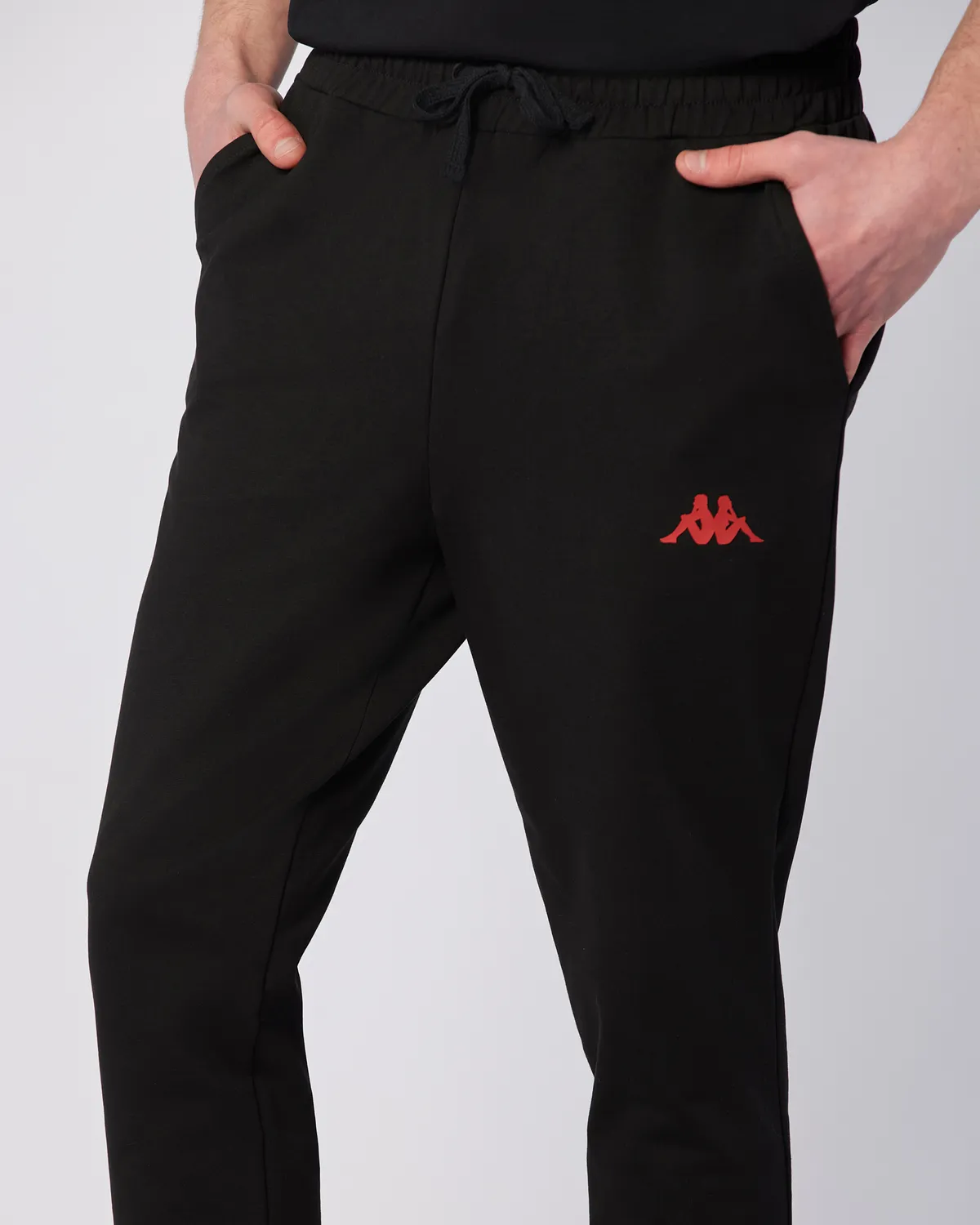 Siyah Ostel Pant Erkek Siyah Regular Fit Eşofman Altı