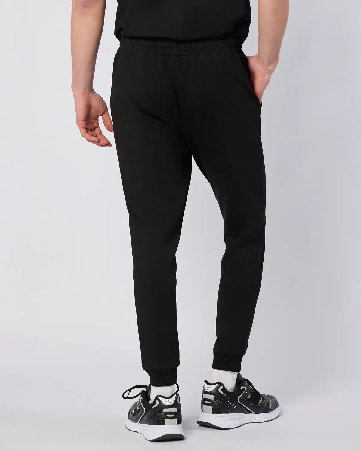 Siyah Ostel Pant Erkek Siyah Regular Fit Eşofman Altı