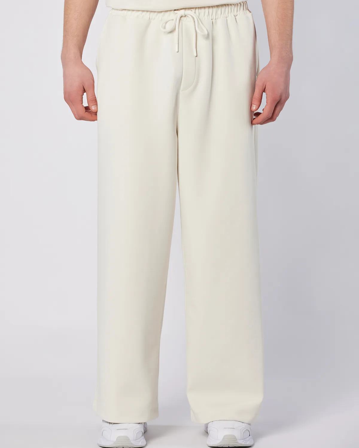 Bej Porte Pant Erkek Ekru  Comfort Fit Eşofman Altı