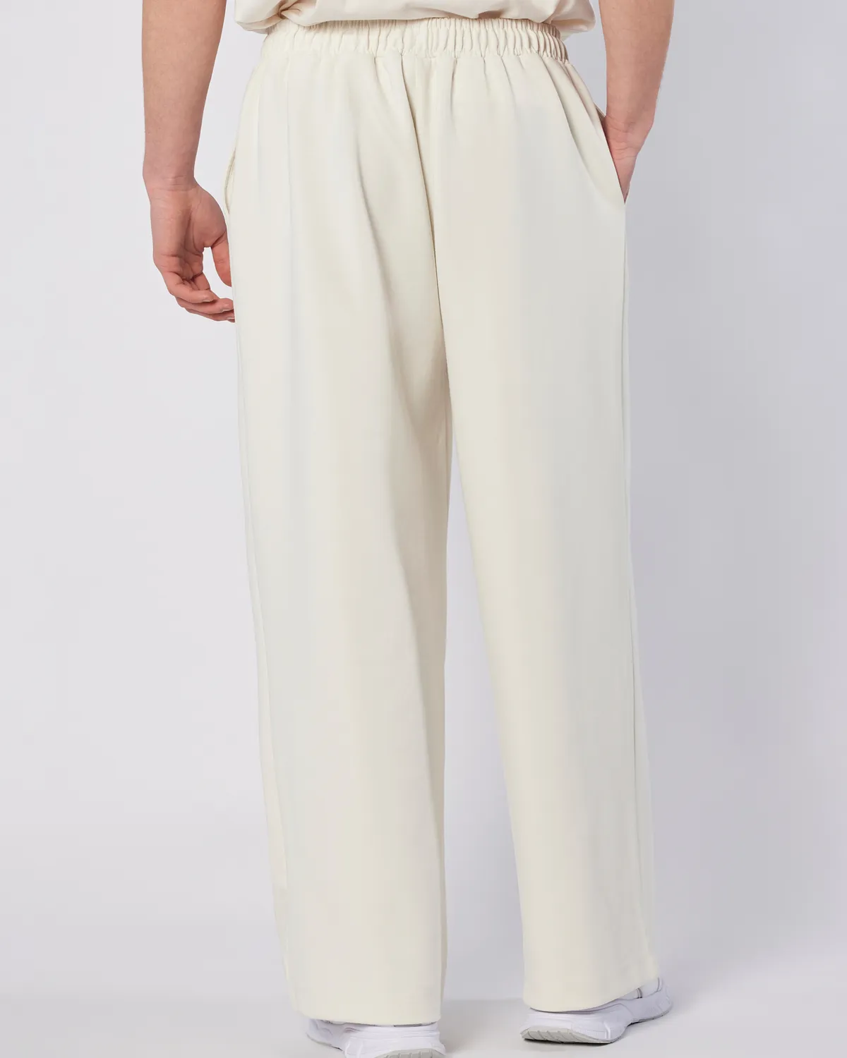 Bej Porte Pant Erkek Ekru  Comfort Fit Eşofman Altı