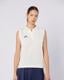 Beyaz-Tennis Wws Slim Tur Kadın Beyaz Regular Fit Polo Yaka Tişört