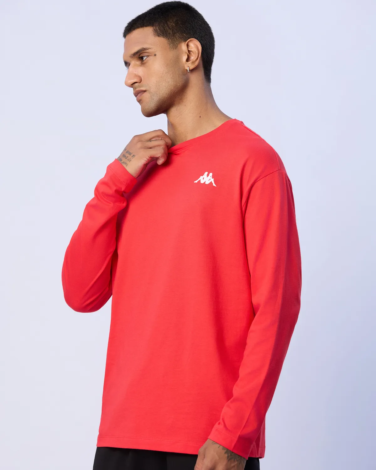Kırmızı Axel Erkek Kırmızı Regular Fit Uzun Kollu Tişört