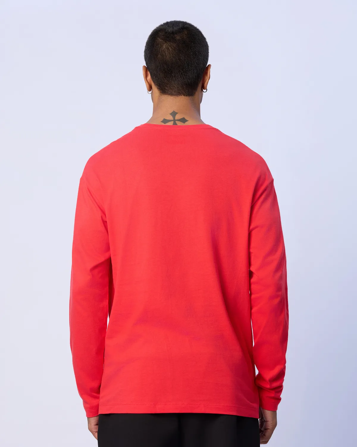 Kırmızı Axel Erkek Kırmızı Regular Fit Uzun Kollu Tişört